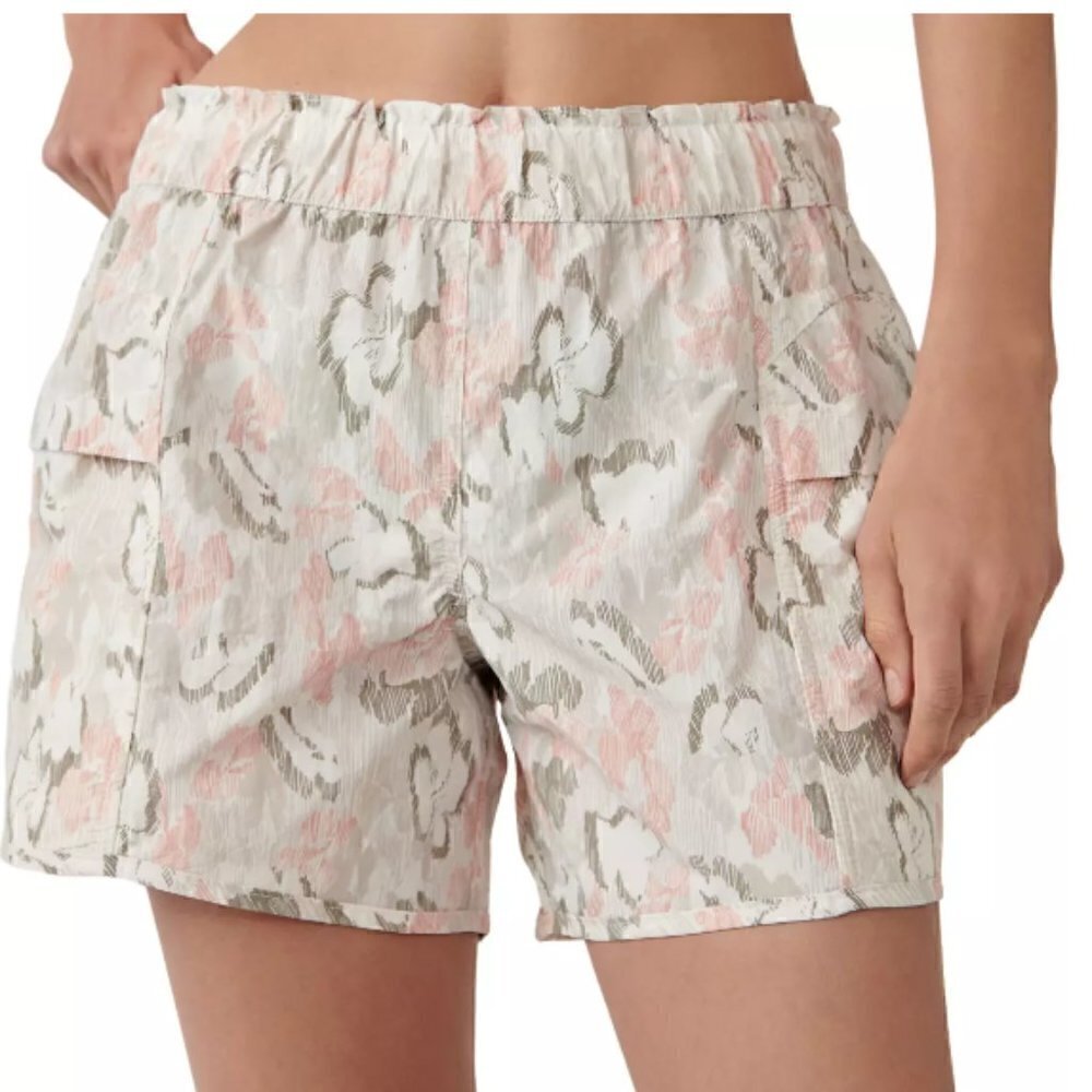FP Movement NWT Shorts Womens In The Wild Printed Mid Rise Water-Repellent LRG